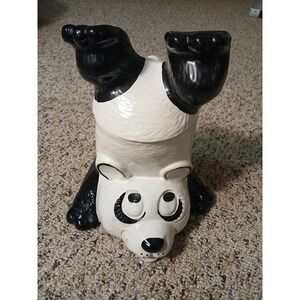 Vintage McCoy Upside Down Panda  Cookie Jar # 210  1970's